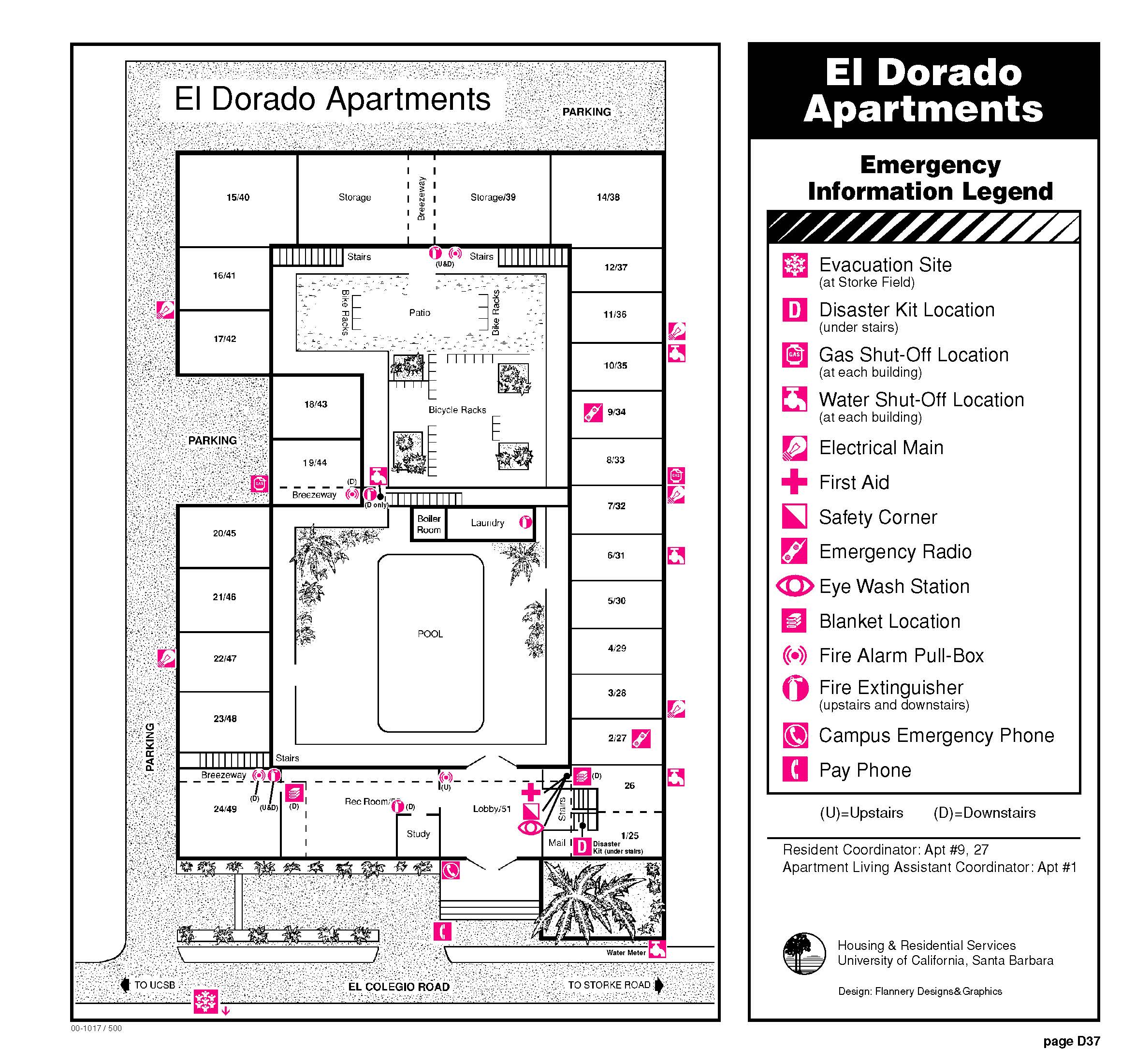 El Dorado Apartments building layout map